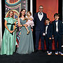 Courtney Kraus, left, with the Cowell Murray family