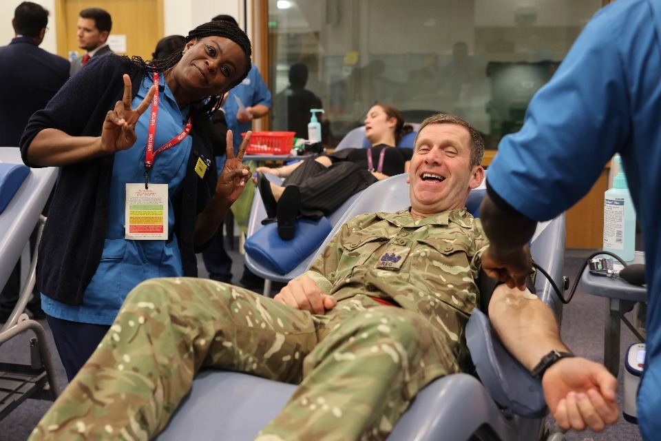 Defence Joins NHS Blood Drive to Save Lives