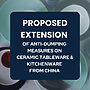 TRA Recommends Retaining Tariff on Chinese Ceramics
