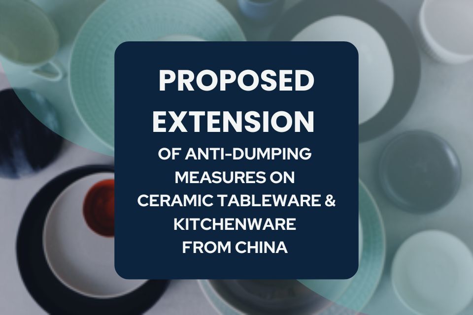 TRA Recommends Retaining Tariff on Chinese Ceramics