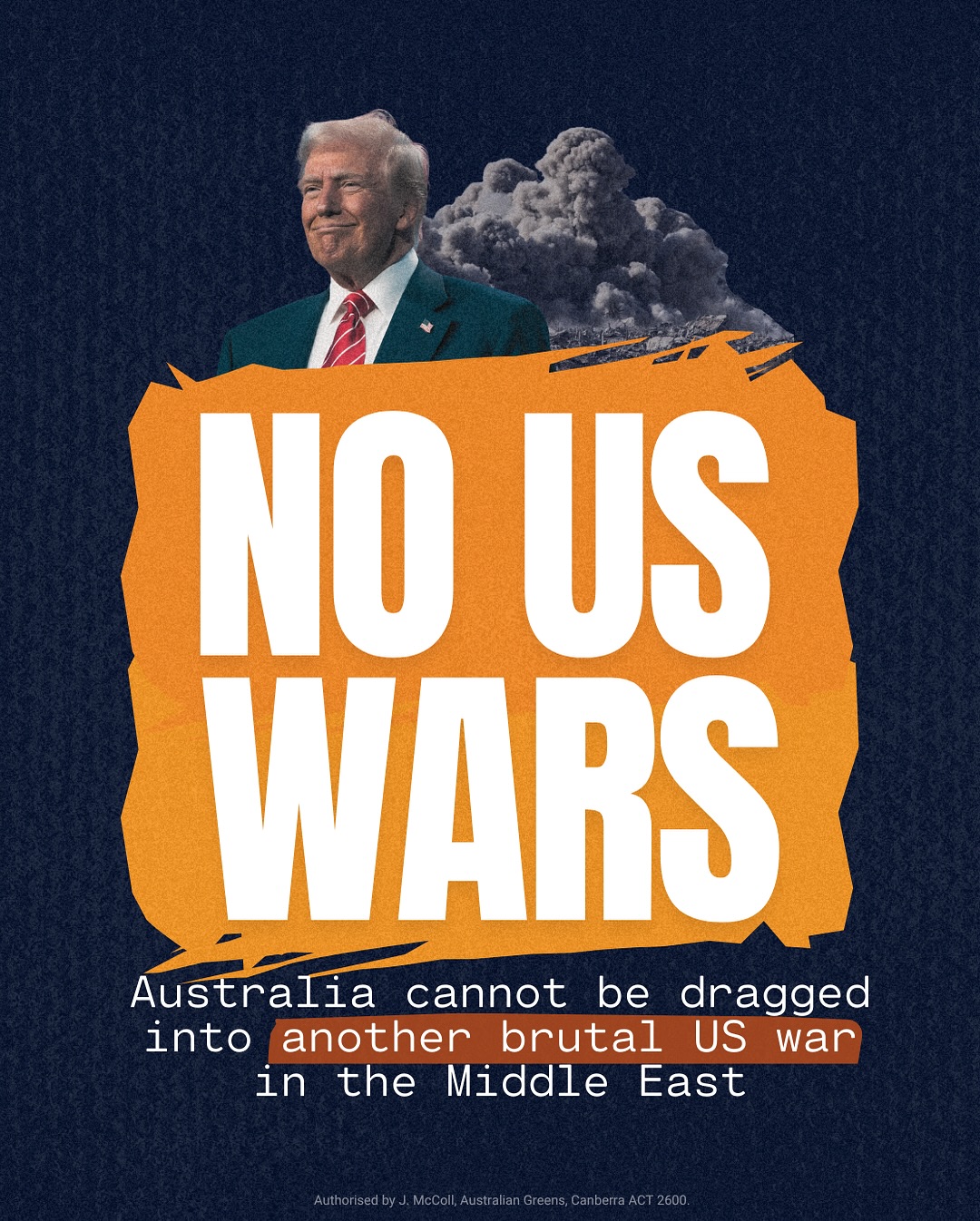 Australia cannot be dragged into another brutal US war in the Middle East. Presi...