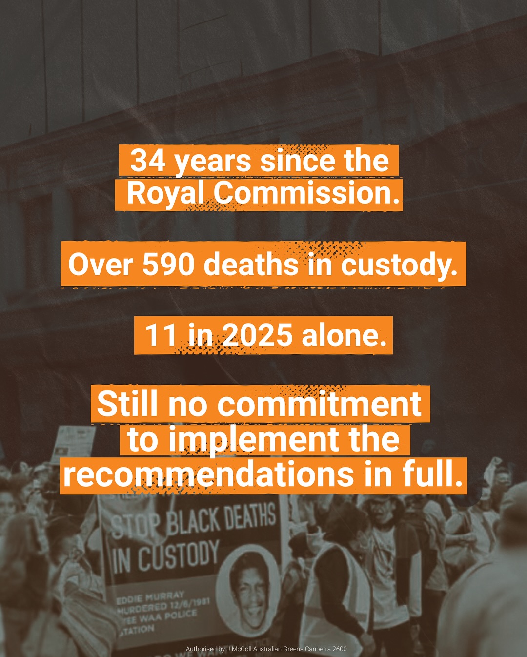 The Australian Greens: It’s been 34 years since the recommendations from the Royal Commission into Abor…
