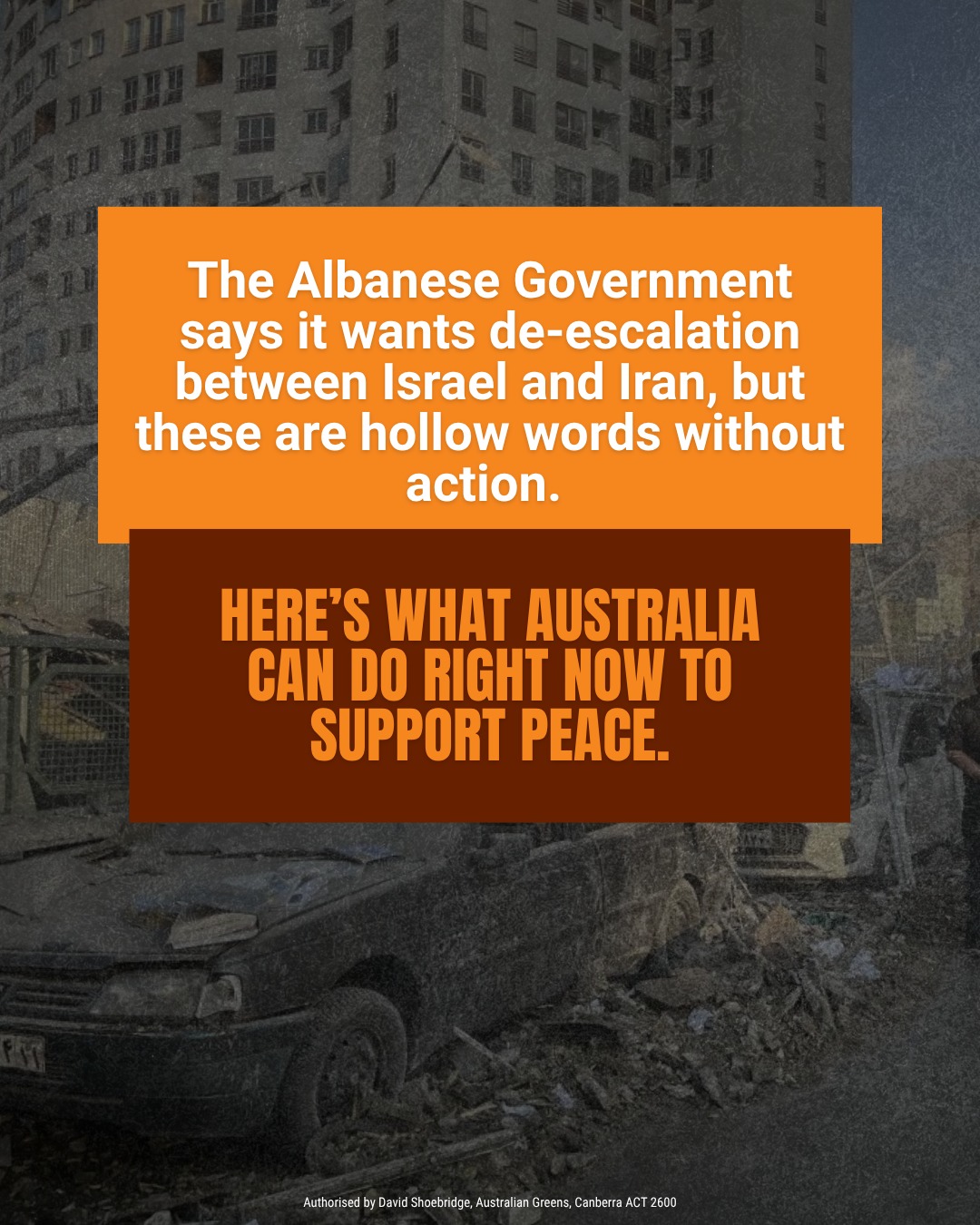 The Albanese Government is calling for de-escalation between Israel and Iran. Th...