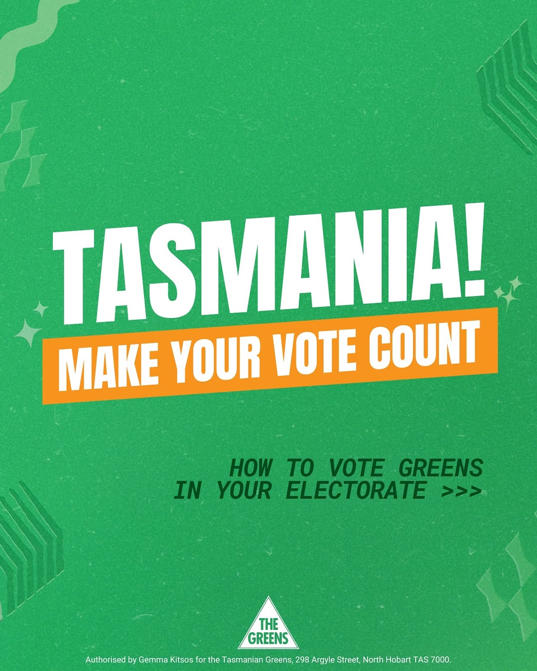 This election, the Greens are running a full ticket in every Tasmanian electorat...