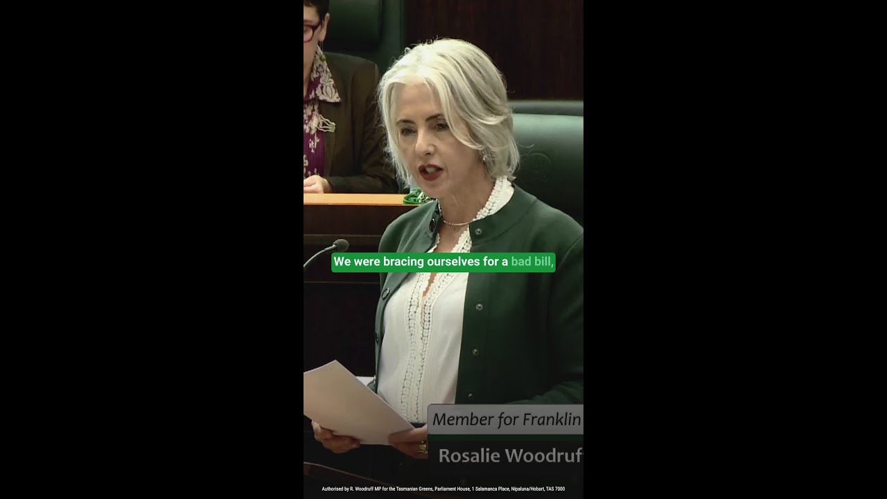 VIDEO: Tasmanian Greens: The Liberals want to give Minister Abetz extensive powers to build the Mac Point Stadium