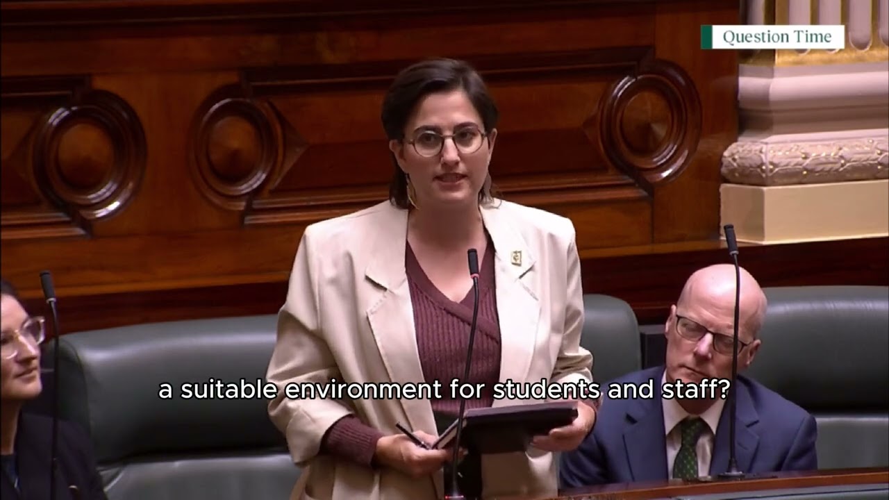VIDEO: Victorian Greens: Gabrielle de Vietri MP: Critical Upgrades for Spensley St Primary