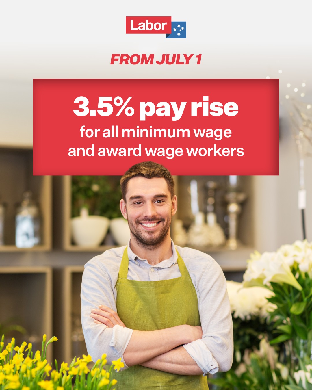 A pay rise above inflation for up to 2.9 million workers....