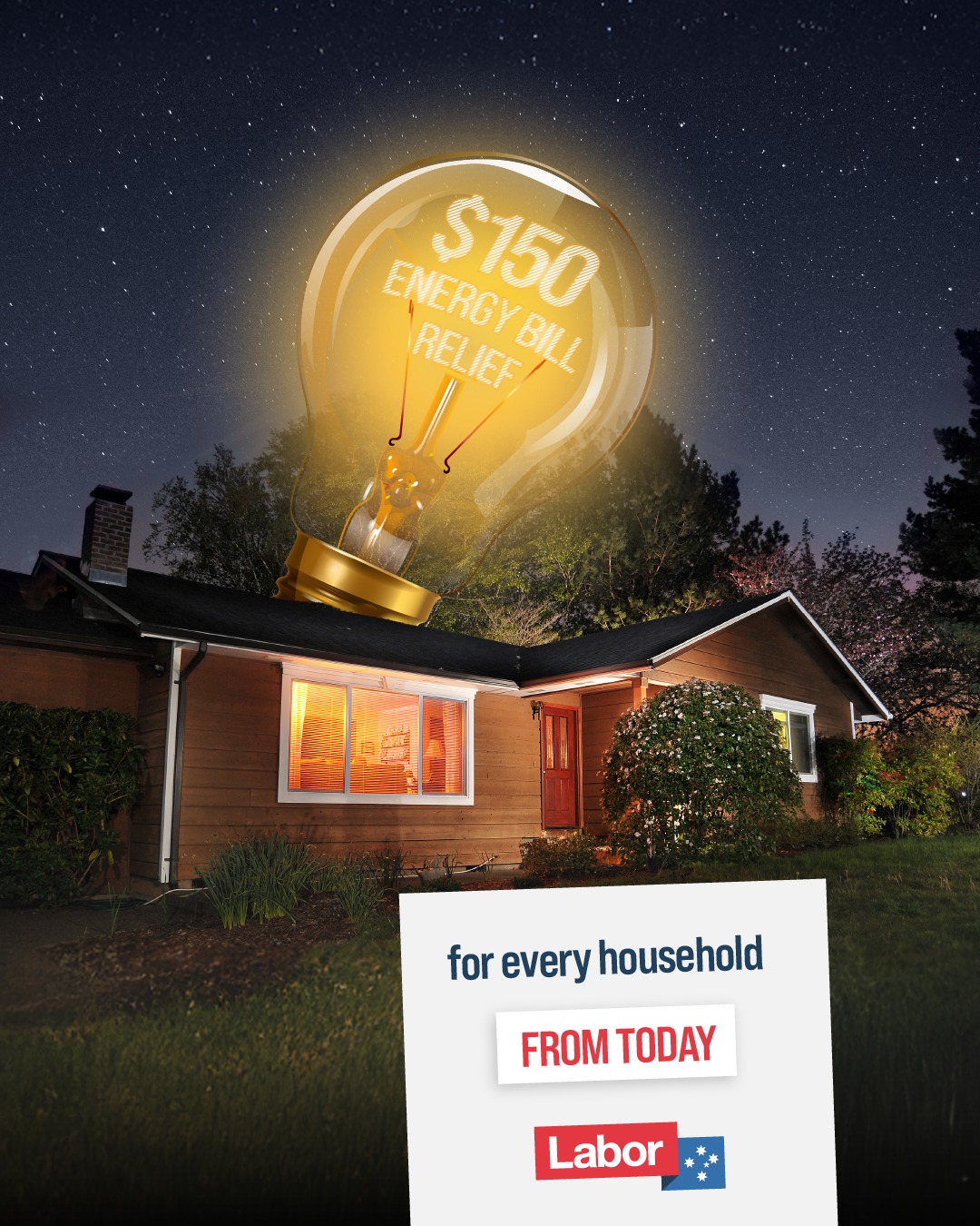 Australian Labor Party: Another round of power bill relief, delivered by Labor….