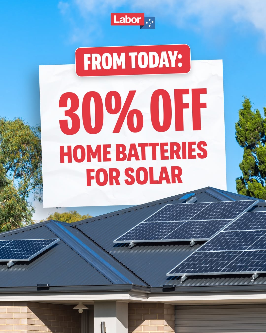 Been thinking about getting a home battery? From today, Labor has made them chea...
