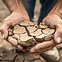 Generic drought image - close-up of a farmers hands holding dry soil.jpg