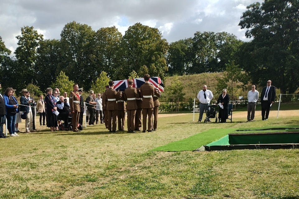 Eight WWI British Soldiers Laid to Rest in France