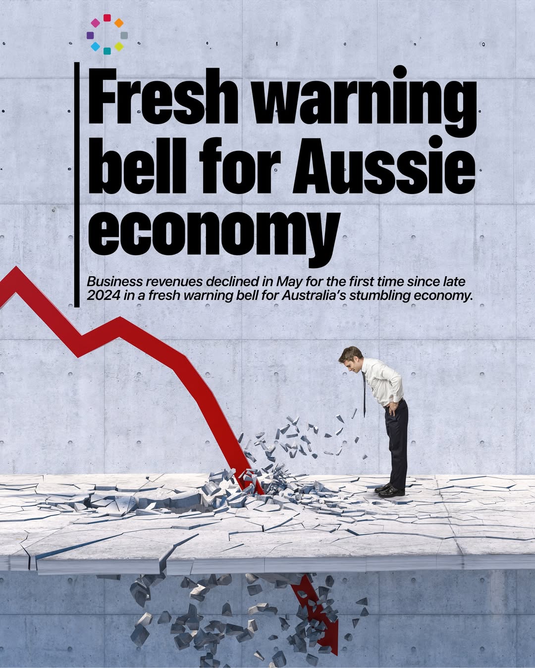 Business revenues are falling - another sign Australians are doing it tough. Lab...