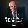 Happy 86th Birthday Mr Howard!...