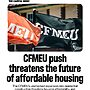 The CFMEU wants to expand into NSW housing, despite being under administration....
