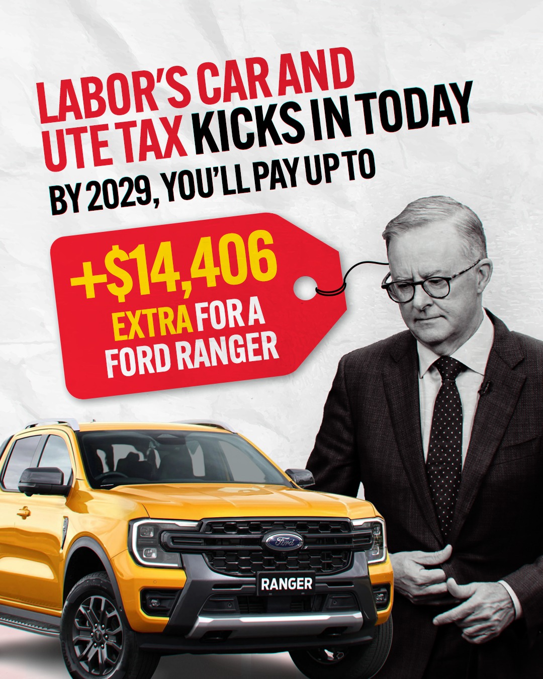 Labor’s new car tax means that vehicles that families and tradies will be unfair...