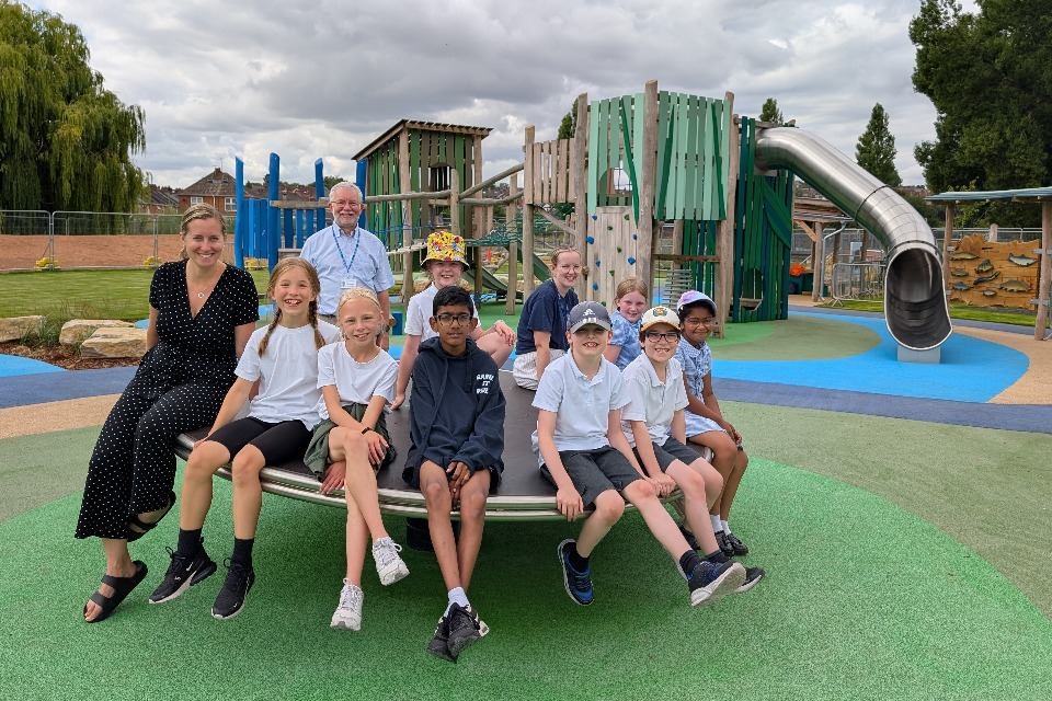 Students Preview Salisbury River Park Play Area
