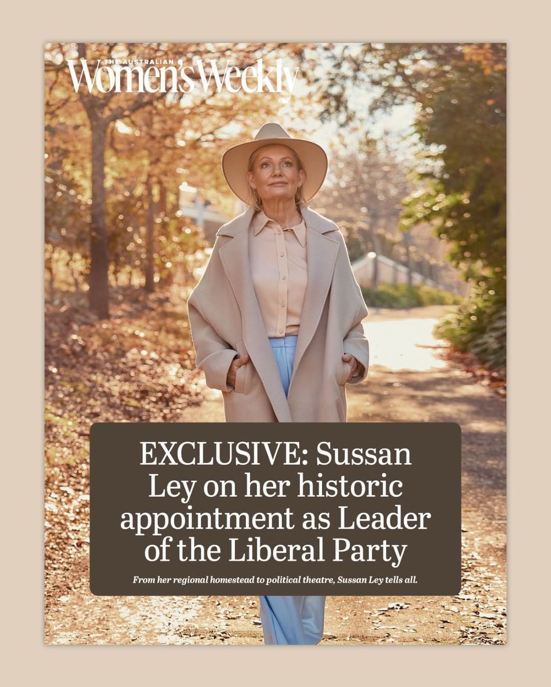 I understand the enormous responsibility I have been given to lead the Liberal P...
