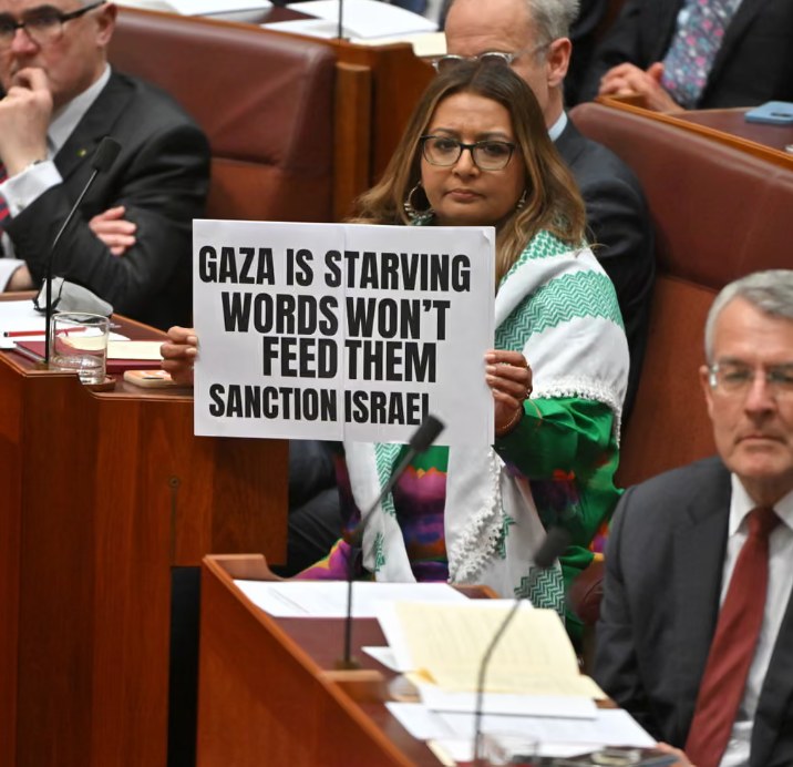 The Australian Greens: Gaza is starving. Words won’t feed them….