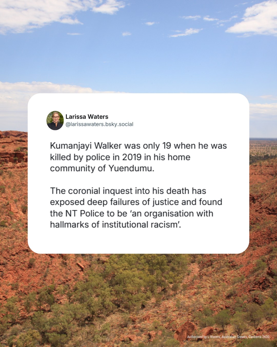 Kumanjayi Walker was only 19 when he was killed by police in 2019 in his home co...