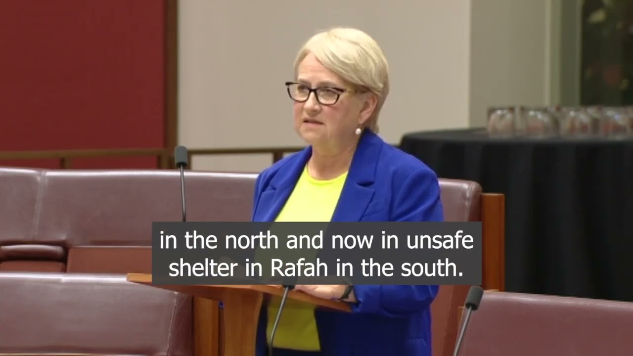 VIDEO: Australian Greens: Barbara Pocock Gaza Protest Speech