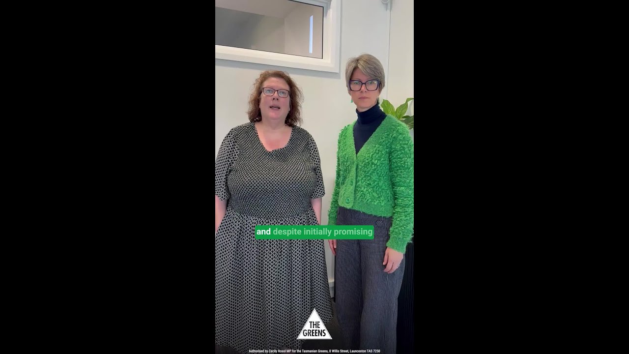 VIDEO: Tasmanian Greens: The Greens will fight to fund 24/7 radiology and pathology onsite at Launceston General Hospital