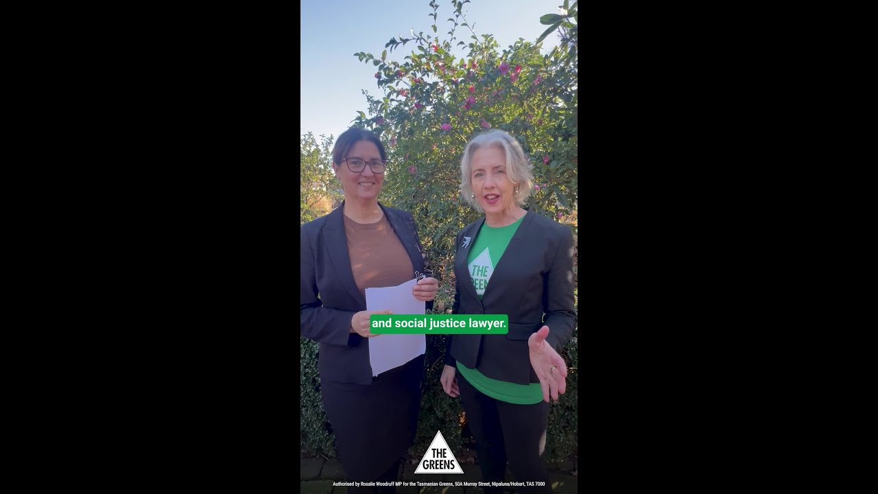 VIDEO: Tasmanian Greens: The Greens will strengthen environmental protections throughout Tasmania.