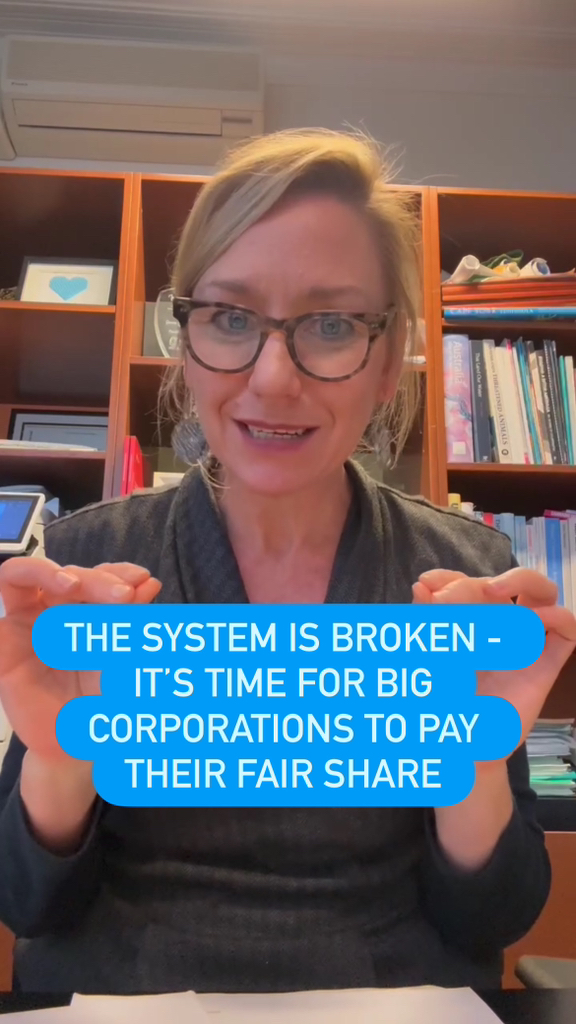 1.3K views · 118 reactions | It’s pretty clear the system is broken when 1 in 3 big corporations pay no tax in Australia – something needs to change. | The Australian Greens: It’s pretty clear the system is broken when 1 in 3 big corporations pay no tax i…