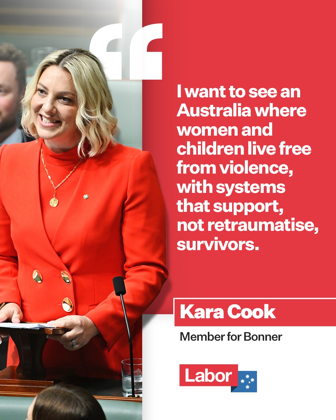 The new Member for Bonner Kara Cook MP is a former domestic violence lawyer, who...