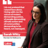 'To represent Melbourne in this place is not just an honour; it's a calling.' La...