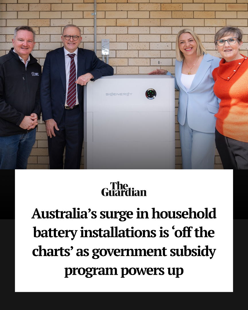 29,000 Cheaper Home Batteries since July 1 — now at 1,000 a day....