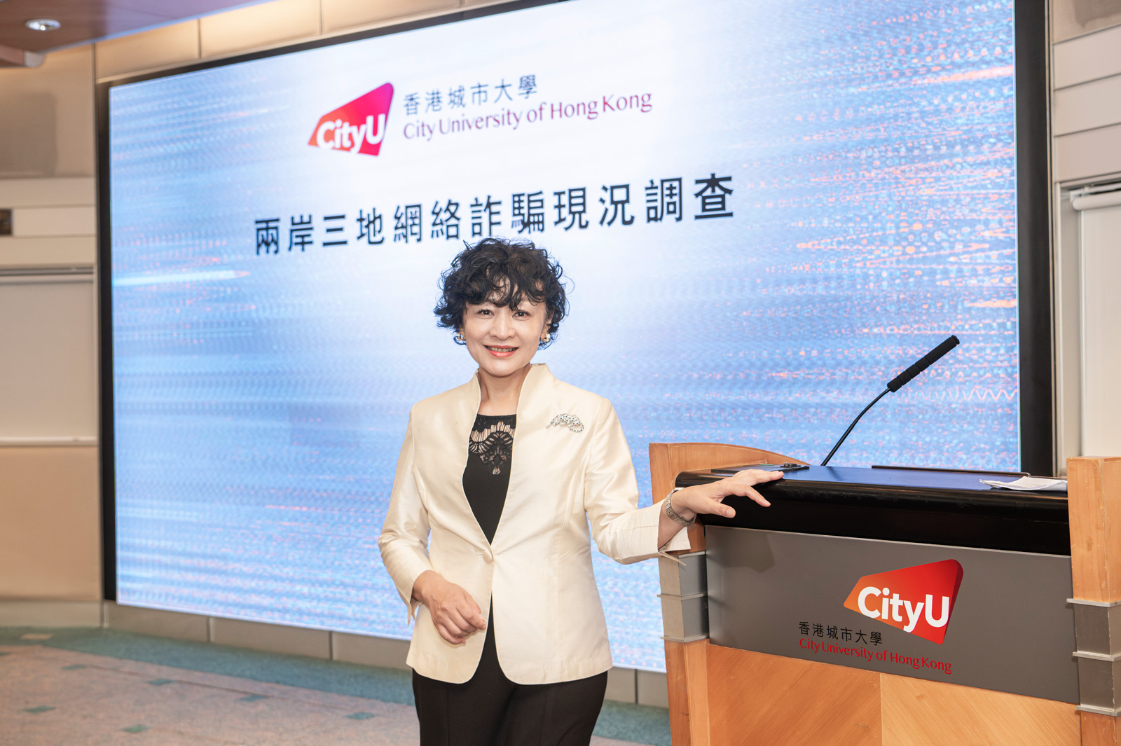 Professor Christine Huang Yi-hui, Head and Chair Professor of the Department of Media and Communication in the College of Liberal Arts and Social Sciences of CityUHK.