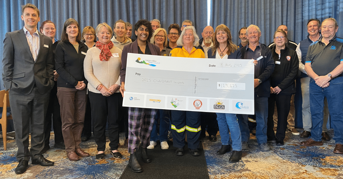 ClubGRANTS Fund 14 Projects Across Shire: Bega Valley
