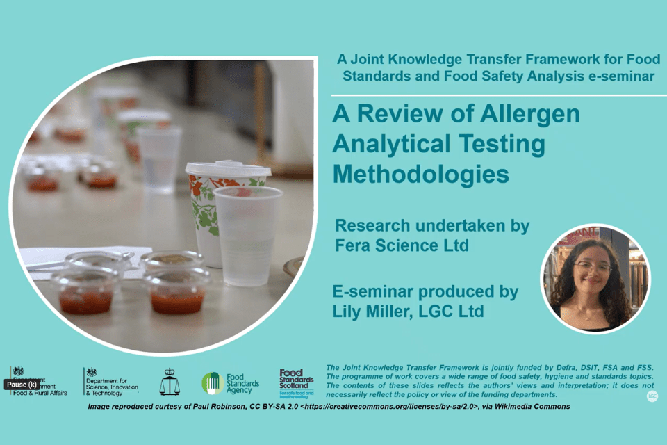 E-Seminar: Allergen Testing Methods Reviewed