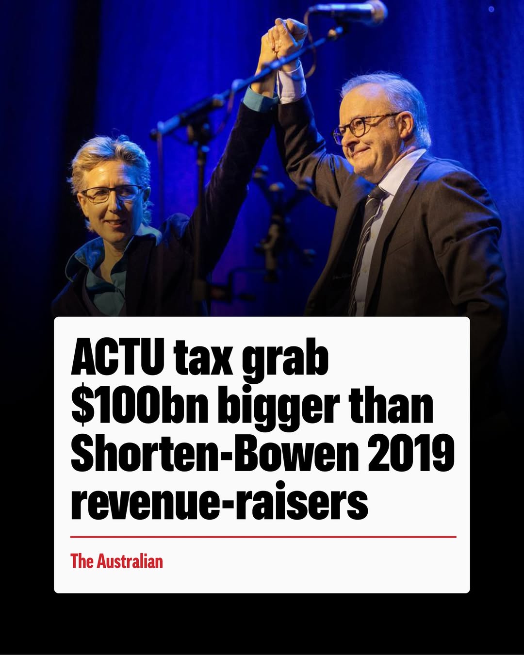 Albanese and the ACTU are cooking up plans to increase your taxes to pay for Lab...