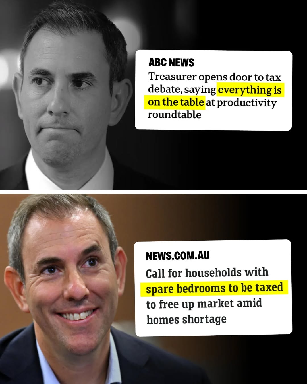 Albanese hasn't ruled out higher taxes, including even on spare bedrooms!...