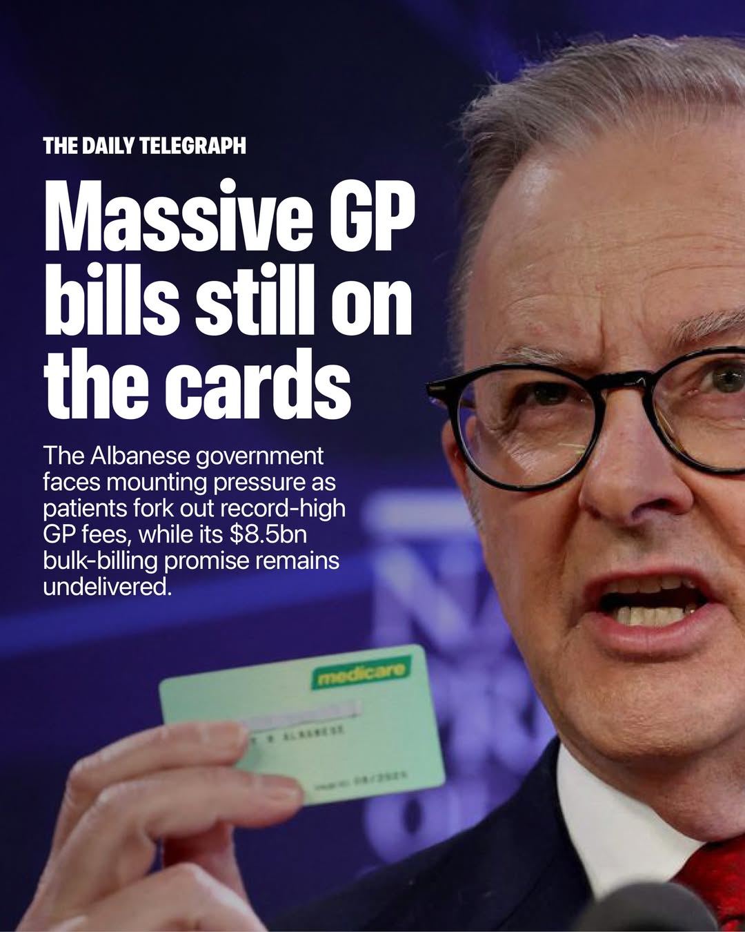 More Australians are having to use their credit card along with their Medicare c...