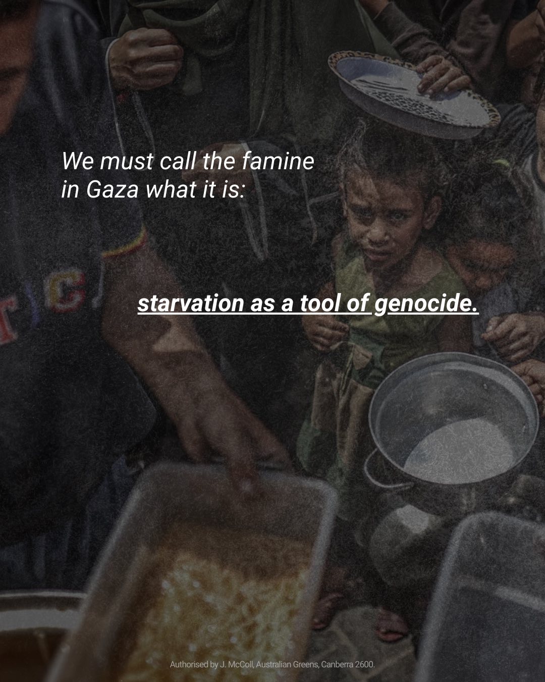 We must call the famine in Gaza what it is: starvation as a tool of genocide....
