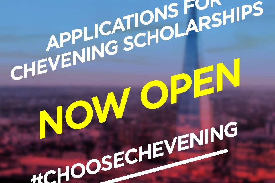 UK's Chevening Scholarship Apps Open Now