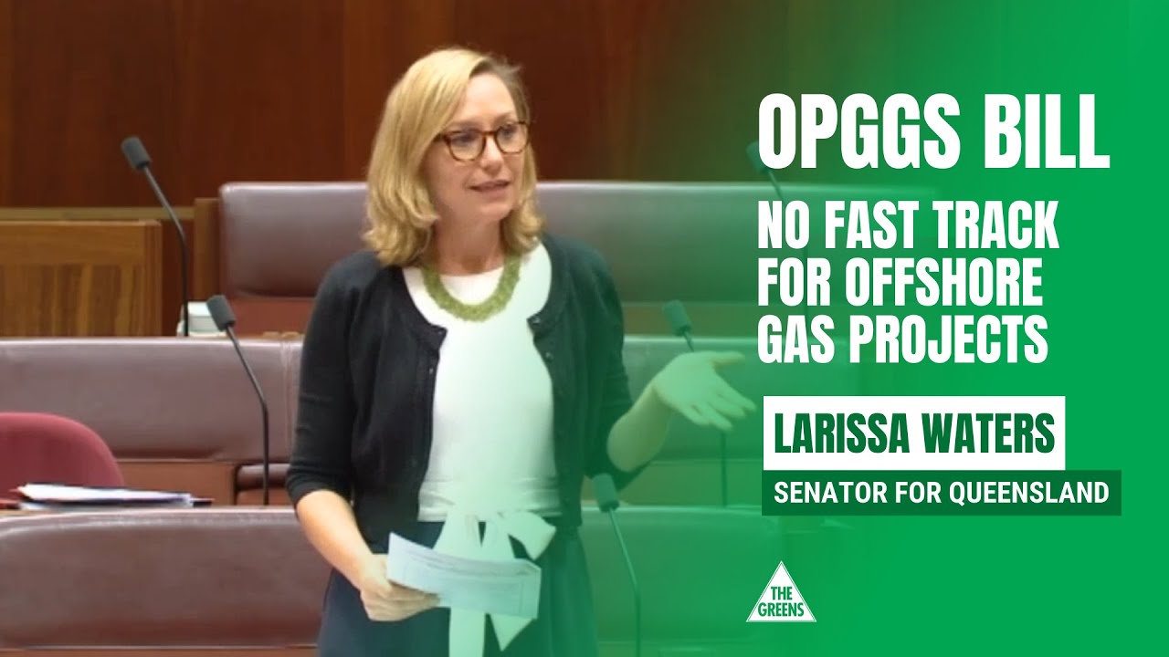 VIDEO: Australian Greens: Senator Larissa Waters slams plans to give the Resource Minister power over environmental decisions