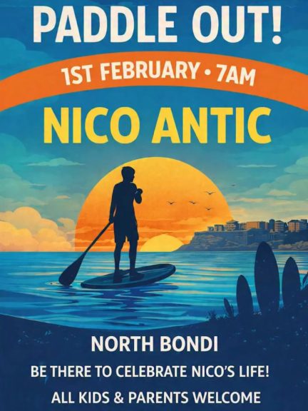 To celebrate the life of 12-year-old Nico Antic, a paddle out has been organised for...