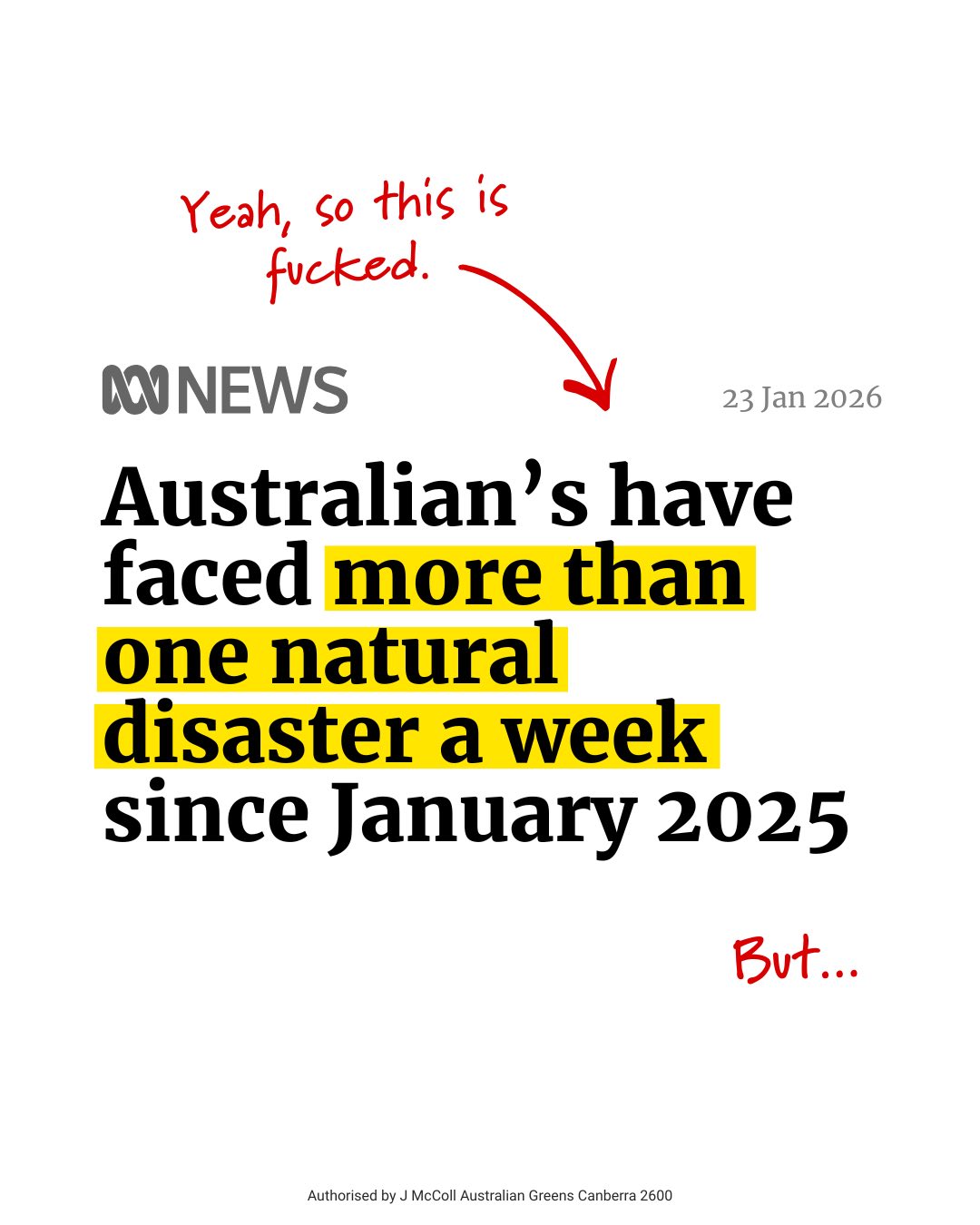 In the face of record temperatures and rolling disasters it's important to remember who's...