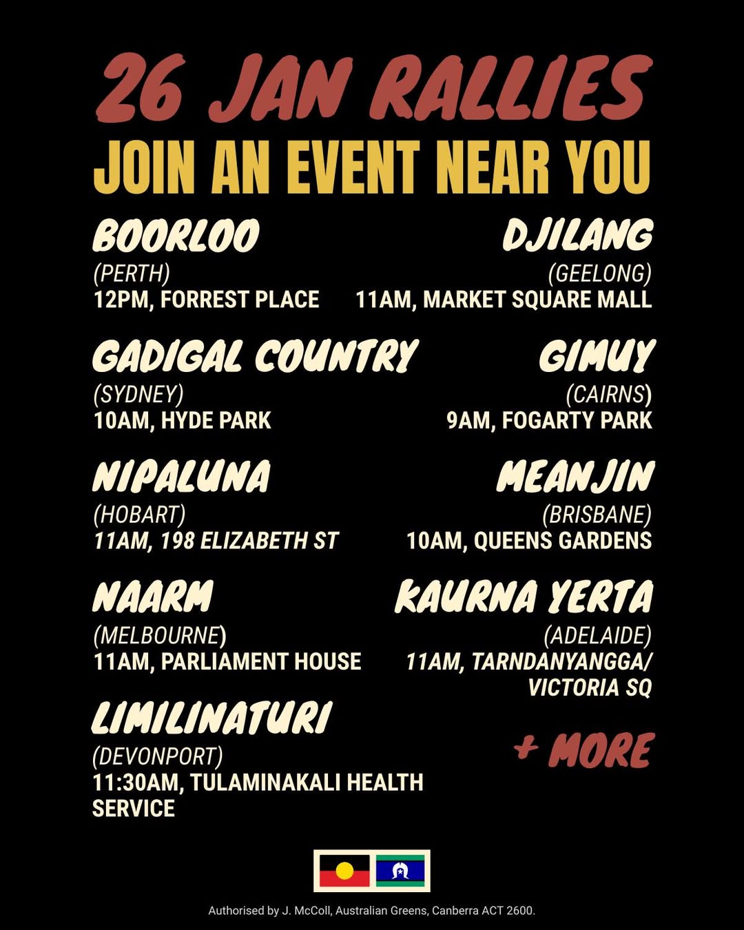 Show your support and solidarity this 26 January by joining an event near you...