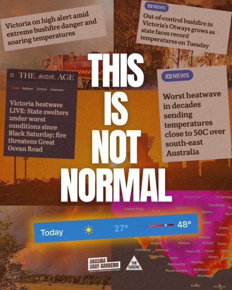 This is not normal — but until we stop burning fossil fuels, it will only become worse...
