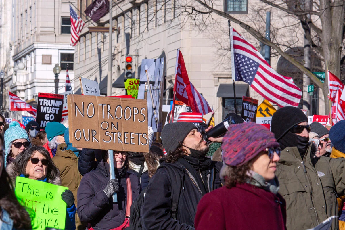 Trump 2.0 One Year Protest in Washington D.C. © Tim Aubry / Greenpeace
