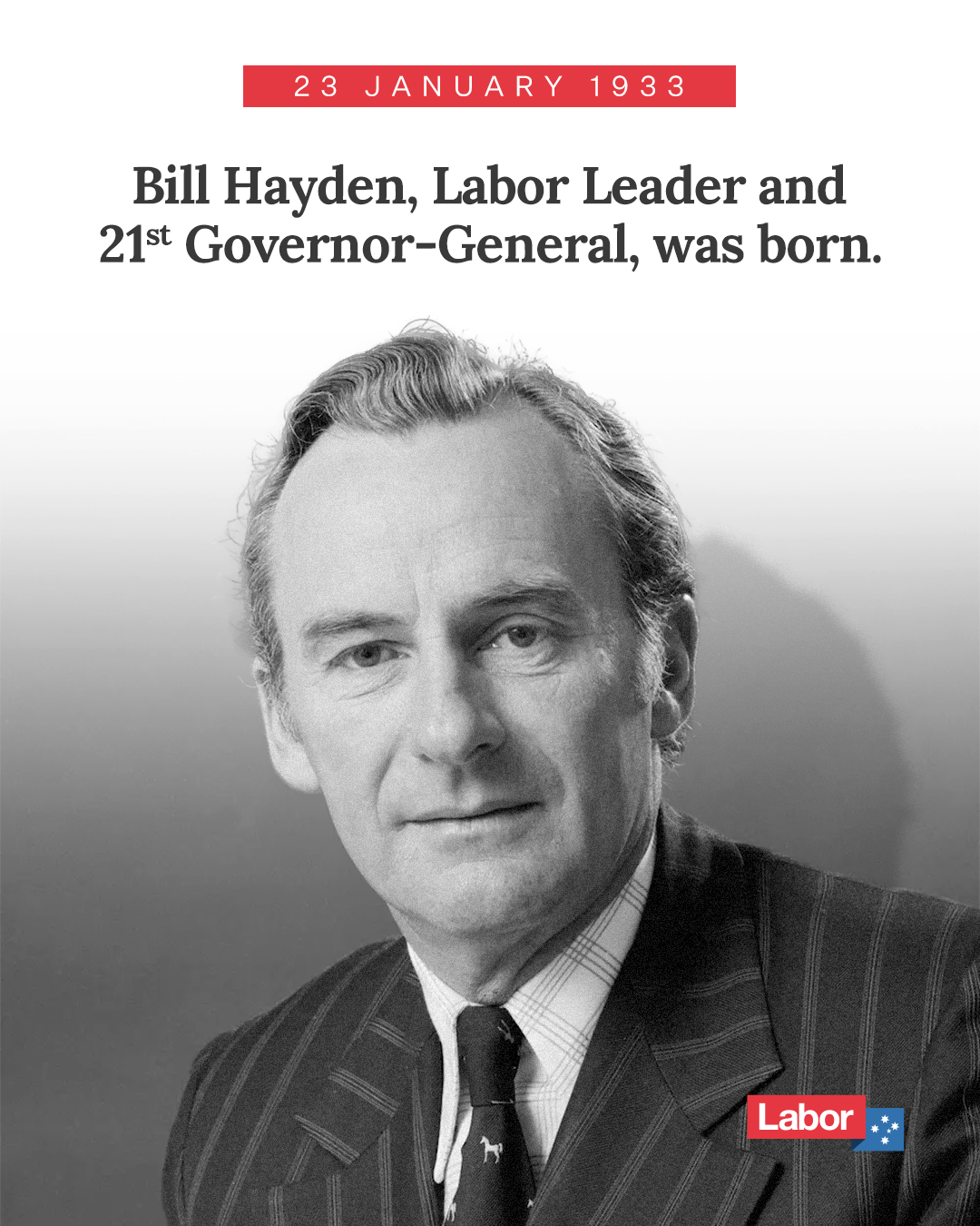 On what would have been his 93rd birthday, we're remembering Bill Hayden - former...