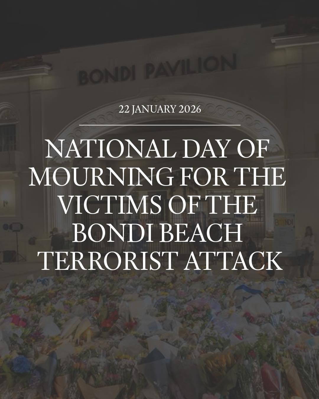 Today, Australia marks a National Day of Mourning....