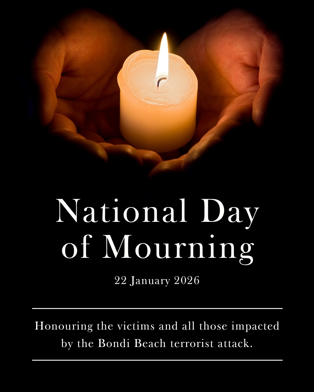 Light will win, a gathering of unity and remembrance....