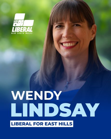 Wendy Lindsay is your local Liberal candidate for East Hills at the 2027 NSW State...