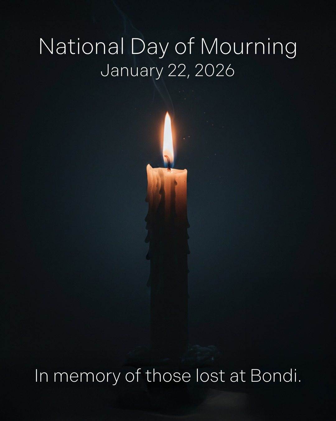 At 7:01pm AEDT, we fall silent....