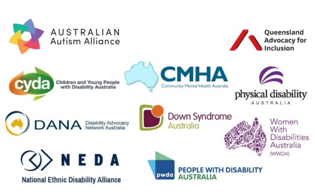 Logos of Disability Representative Organisations Making Australia